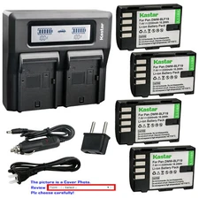 Kastar Battery LCD Dual Fast Charger for Panasonic DMW-BLF19e & Lumix DMC-GH4H