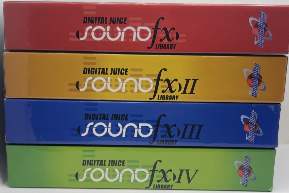 Digital Juice Sound FX Library Set Volumes 1 IV Disc Set DVD ROM eBay