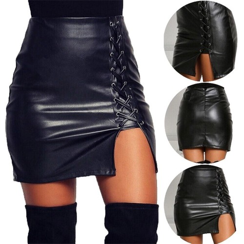 リー Splendid 158379 Women's Faux Black Leather Pencil Skirt Size XS | eBay