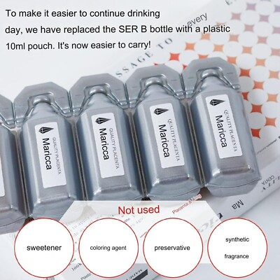 Placenta Drink Maricca 10ml x 5 pouches natural ingredients good