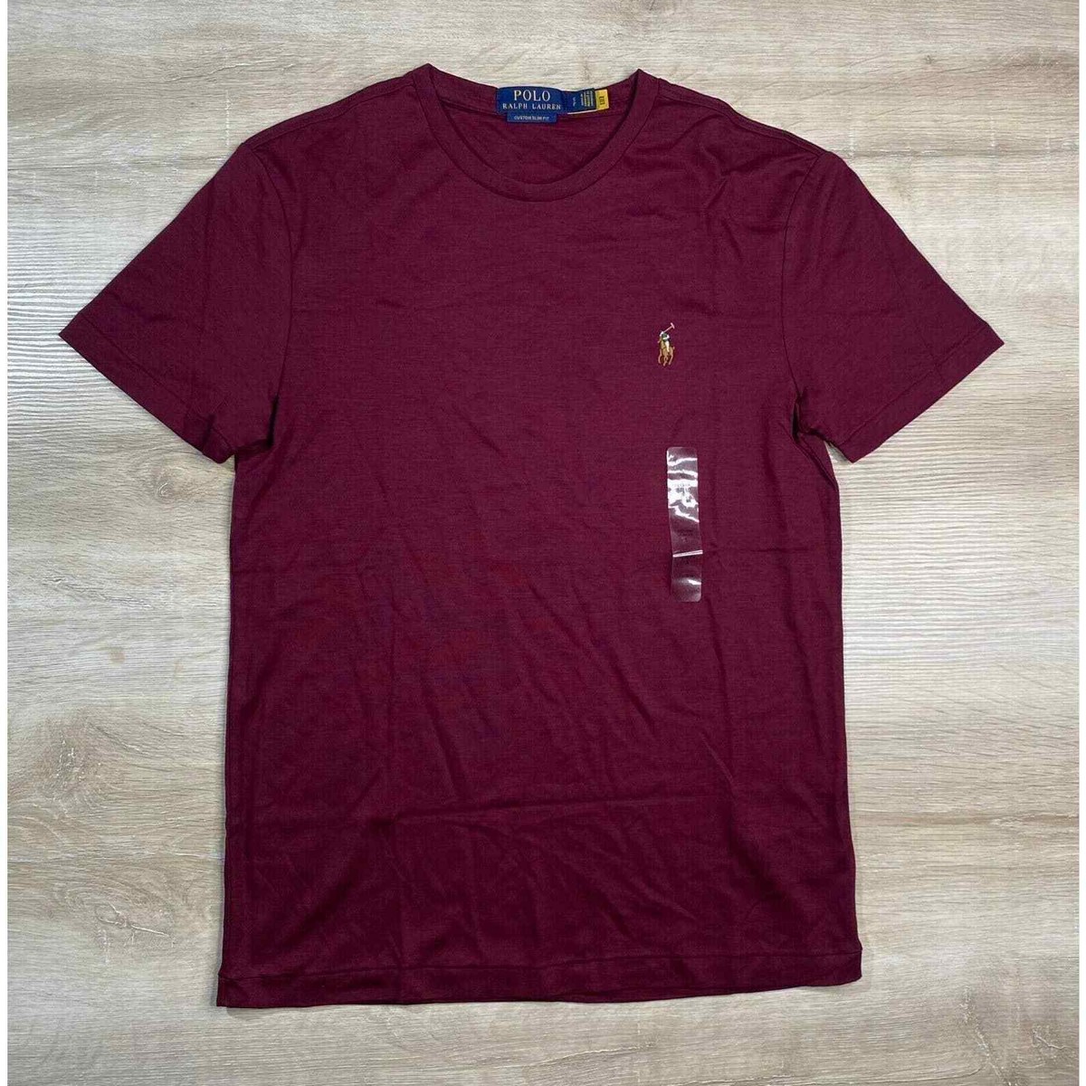 ★★POLO RALPH LAUREN★★ Custom Slim Crew Neck T-Shirt Red 61Lu+9savCL._UY1000_.jpg