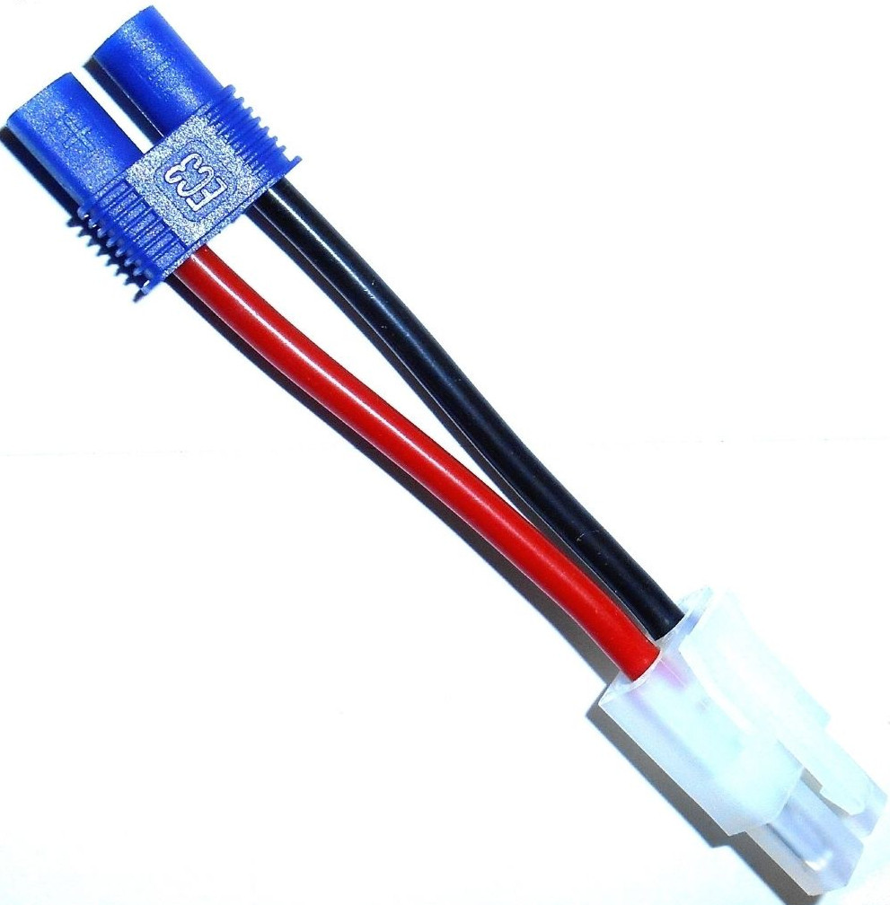 C8008A Female EC3 Compatible to Male Large Tamiya Adapter Convertor Wire 14 AWG