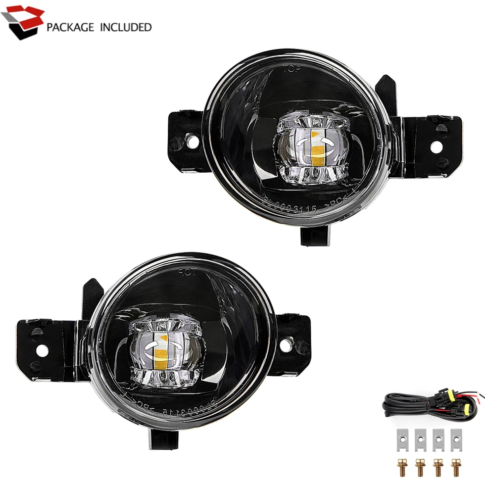 Fog Lights for 07-18 Nissan Altima / 07-14 Maxima/ 04-19 Sentra with Led Bulbs - Image 2 of 4