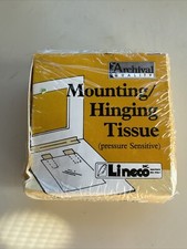 Archival Aids Lineco Pressure Set Hinging/ Repair Tape New In Box