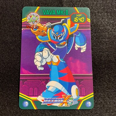 VAVA MK   RockManX3 Bandai Card Capcom 1995 No.123 Rare Japanese F/S