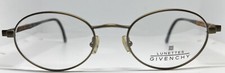 Vintage GIVENCHY 857 01 Eyewear Antique Gold FRAME Oval Optical Eyeglasses