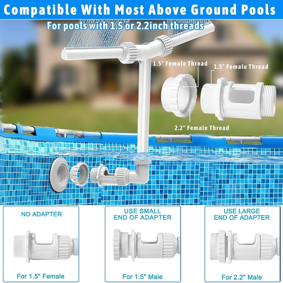 Intex Wasserfontäne Springbrunnen Wasserfall Einstellbar Schwimmen Pool Brunnen - Bild 4 von 4