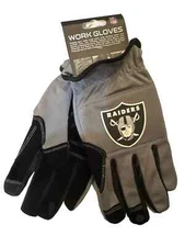 NFL Las Vegas Raiders Work Glove w/Touchscreen,Stretchable