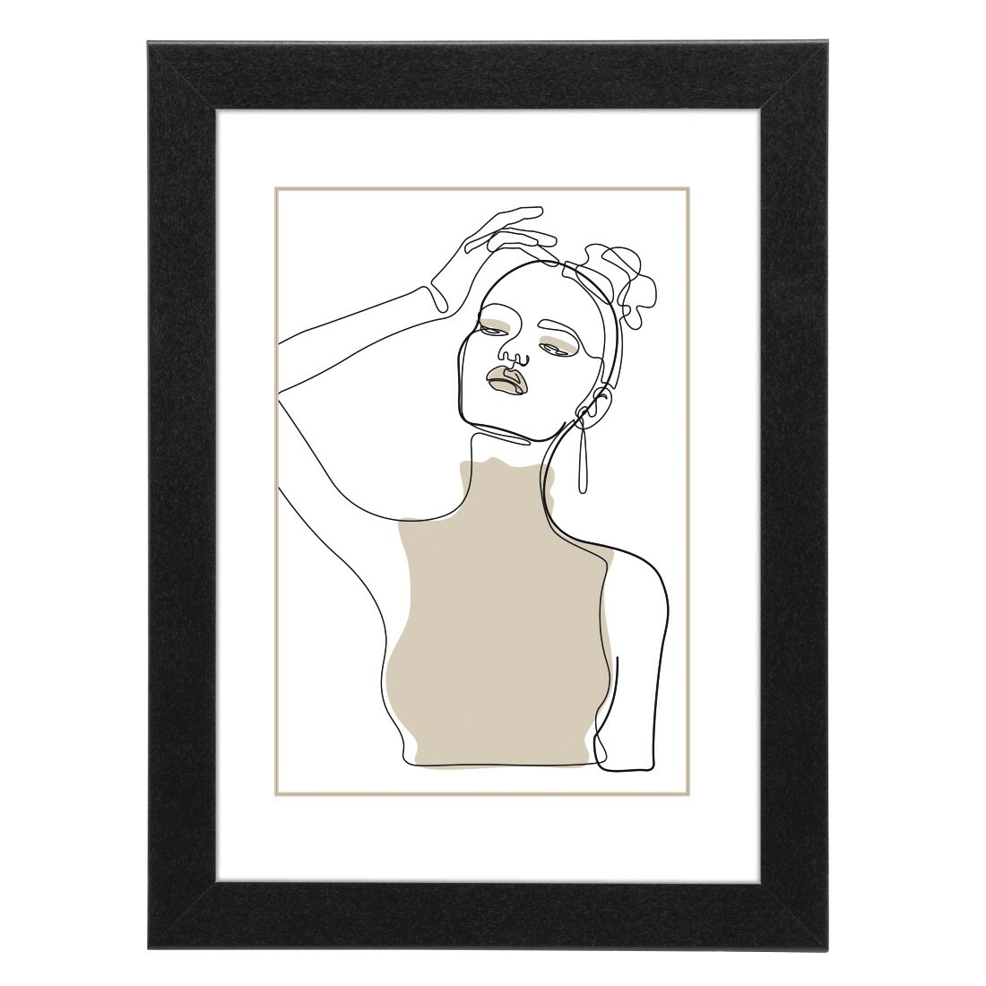 Cadre photo en bois noir 40x50 cm Copenhague pour décoration murale