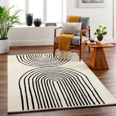 Modern Hand Tufted Wool Area Rug room décor, Premium Quality Handmade ...