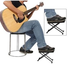 Heavy Duty Classical Guitar Foot Stool Stand Rest Pedal Adjustable Collapsible