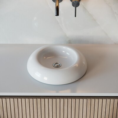Bathroom Vessel Sink White Porcelain Tranquility | Renovator's Supply