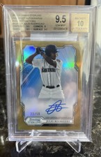 2019 Bowman Sterling Gold Julio Rodriguez Auto RC #23/50 BGS 9.5 Gem Mint