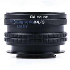 Adjustable Close Focus Helicoid Macro Tube for Olympus OM Lens To M4/3 Camera