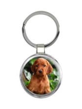Dog : Gift Round Keychain Pet Animal Puppy Cute Flowers Funny Canine Pets Dogs