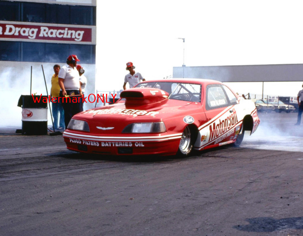 Bob Glidden 1980's "MOTORCRAFT" Ford Thunderbird Pro Stocker PHOTO! #(7)