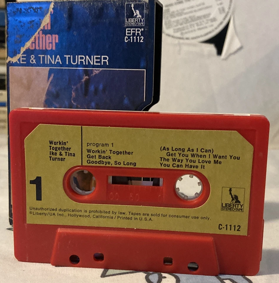 Ike & Tina Turner “Workin Together” Cassette Tape Plastic Slip Case Slipcase Foto 4 de 4