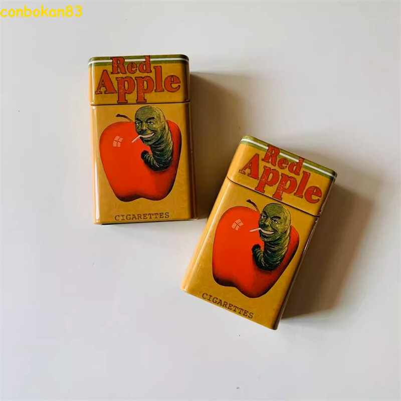 US STOCK Red Apple Cigarette Case 20 Pieces Cosplay Prop Personalized Gifts