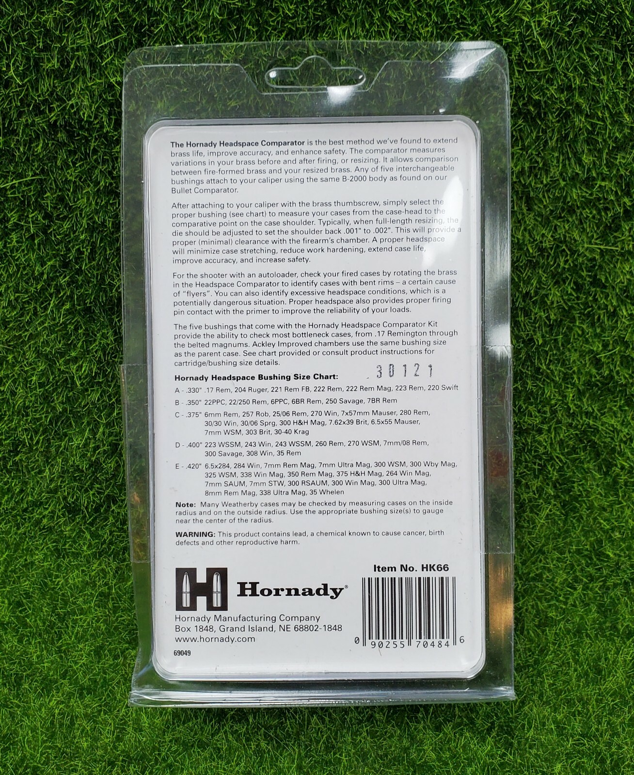 Hornady LockNLoad, Cartridge Headspace Comparator Kit, 5 Bushing Set