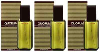 Lot of 3 - Quorum by Antonio Puig 3.4 Oz EDT Cologne for Men New In Box