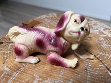 Vintage Japan Jointed Celluloid Pekingese Lhasa Apso Dog Weight Nodder Working.