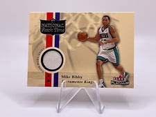 Mike Bibby 2001-02 Fleer Platinum National Patch Time Jersey Kings Sharp!