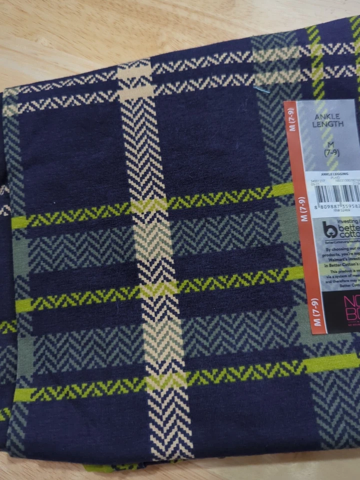 Leggings xadrez estampa animal 2 por US$ 20 sem limites média (7-9) - Imagem 3 de 4