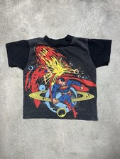 Vintage 1985 DC Comics Superman Baby Toddler Tee Size 3 USA Made