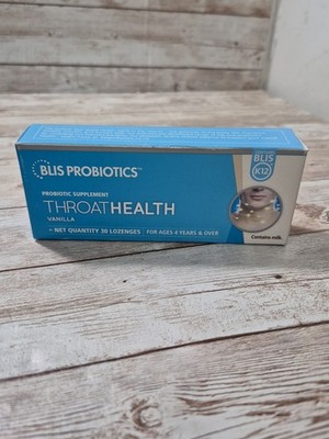 BLIS Probiotics ThroatHealth Oral K12 Immune & Throat Support Vanilla 30 Lozenge