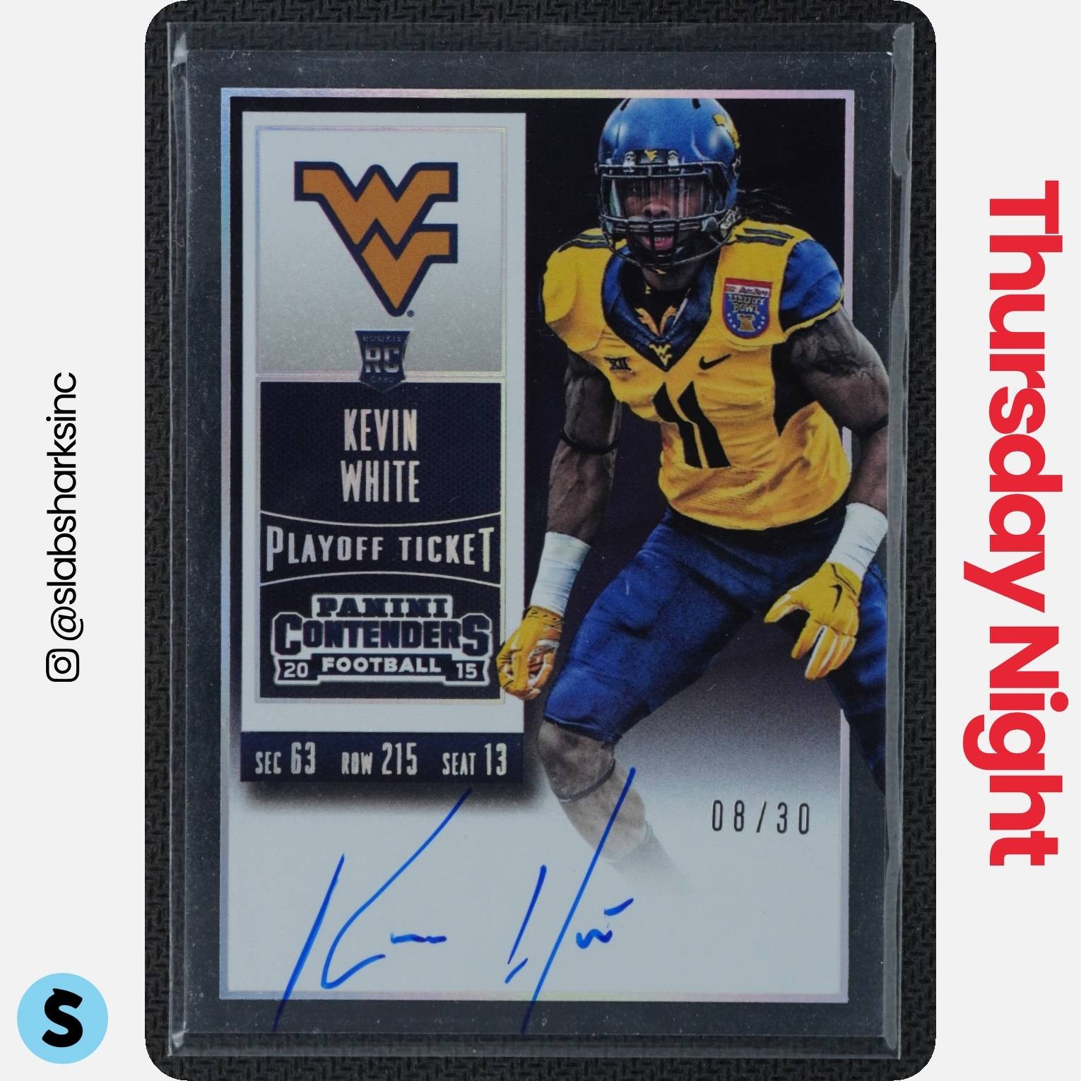 Kevin White Panini Contenders #223 Playoff Ticket-Autograph