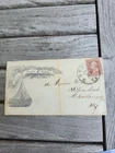 Postally Used Civil War Cover 112th New York Vols. Tent Scene