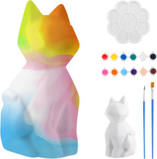 Kit Lampada Gatto 3D Set Pittura Giocattolo Bambini, Lavoretti Creativi per Bamb