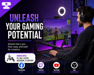Live Streaming Complete Setup Kit - Streaming on Twitch, YouTube, TikTok