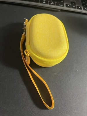 LTGEM Hardshell Zippered Case for Headphones, Yellow NEW w/o tags