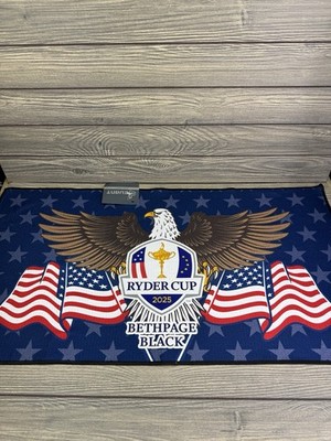 2025 Ryder Cup Golf Towel Bethpage Black Microfiber USA Eagle Design New 16x32