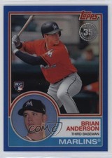 2018 Topps Silver Pack 1983 Design Chrome Series 2 Blue /150 Brian Anderson 1j47