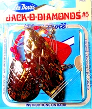Vintage Les Davis “JACK-O-DIAMONDS" #5 Flex Troll Attractor Brass/Nickel Blades
