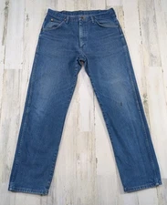 Vintage Wrangler Jeans Mens Fits 33x31 Cowboy Cut 31MWZ USA Made (Tag 34x32)