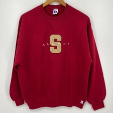 USC Trojans Alumni Crew Neck Sweatshirt Men's L Red Vtg USA Russell Athletic