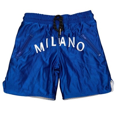 Milano Di Rouge Kids 5T Blue Mesh Athletic Shorts Designer Fashion Kid Hypebeast