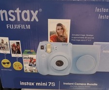 New Fujifilm Instax Mini 7s Instant Camera Bundle (Light Blue)