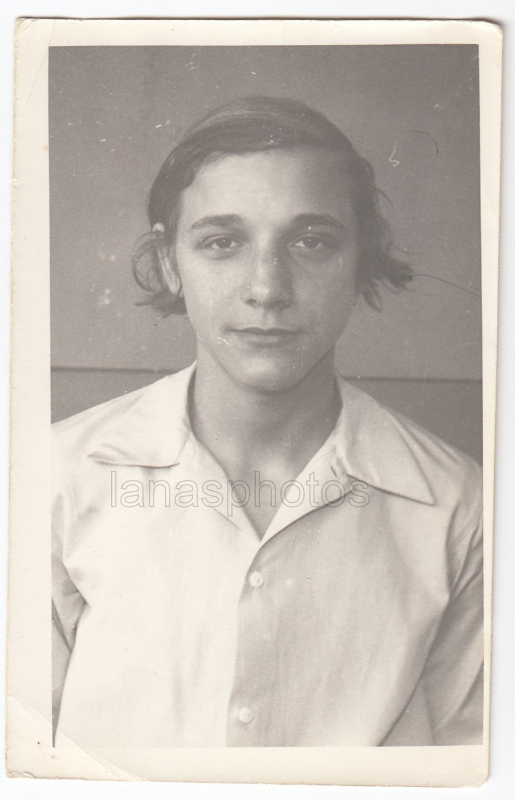 60s Handsome young boy teen attractive face nice hair naughty guy vintage photo