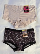 NEW Maidenform One Fab Fit Boyshort Panty 40760 Multicolor Women s Medium 2 Pair