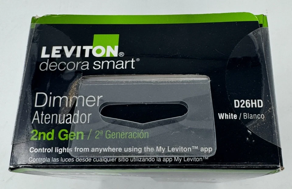 Leviton Decora Smart Dimmer 2nd Gen - WiFi Certified (R02-D26HD-1RW) (E10032445) - Image 2 of 4