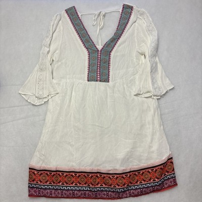 White Mark Embroidered Gabrielle Classic Dress For Women