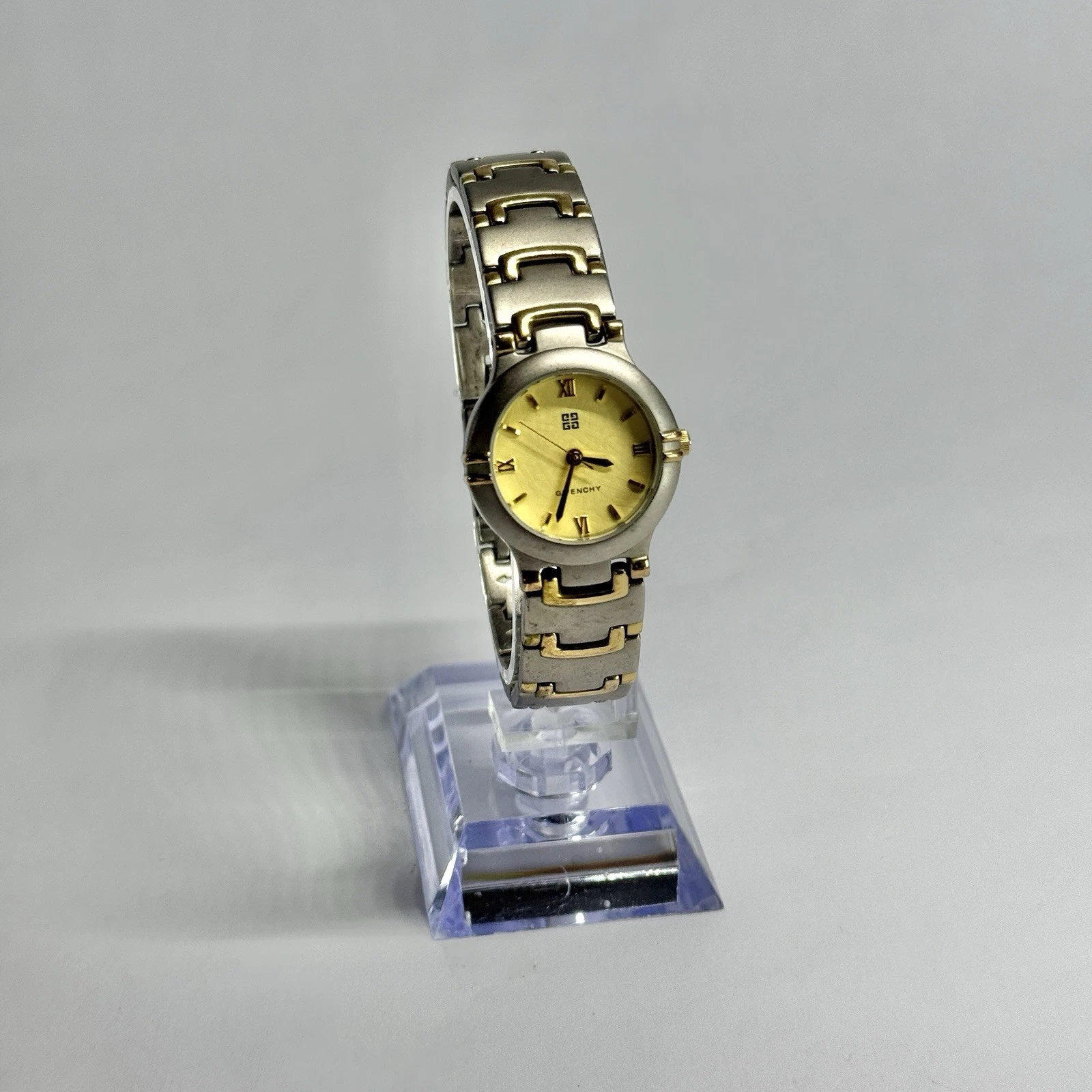 GIVENCHY HR.08.XVIII Analog Quartz Silver Tone Women Vintage Watch W722 *WORKING