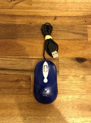Drahtmaus Die Postbank - Modell 3547 - Goodies Maus - blau - Vintage
