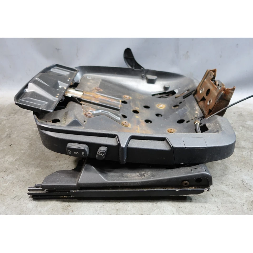 95-99 BMW E36 3-Series Front Left Electric Sport Seat Rail w Seat Pan Black OEM - Image 3 of 4