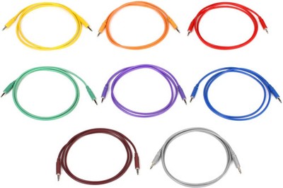 Hosa CMM-890 Eurorack Patch Cables 8-pack - 3 foot (Assorted Colors)