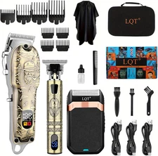 Hair Clippers Set for Men, Hair Clipper Trimmer with LED Display, Professional C